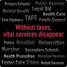 Without taxes, vital services disappear
